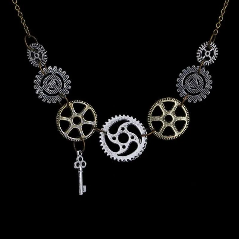 View 2 — Women’s steampunk necklace