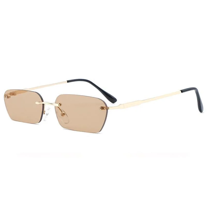 Steampunk sunglasses — rectangular