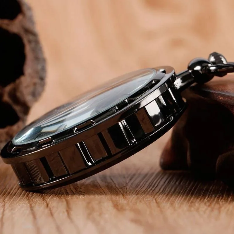 View 6 — Mechanical steampunk pocket watch — skeleton