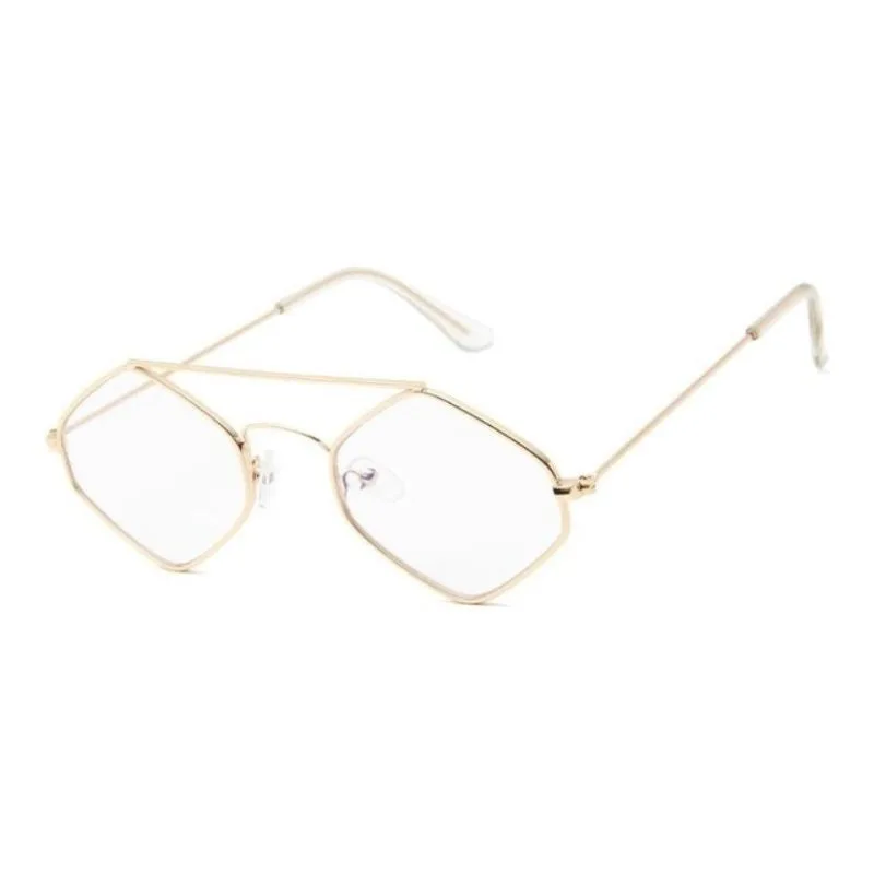 View 11 — Women’s steampunk sunglasses — hexagonal