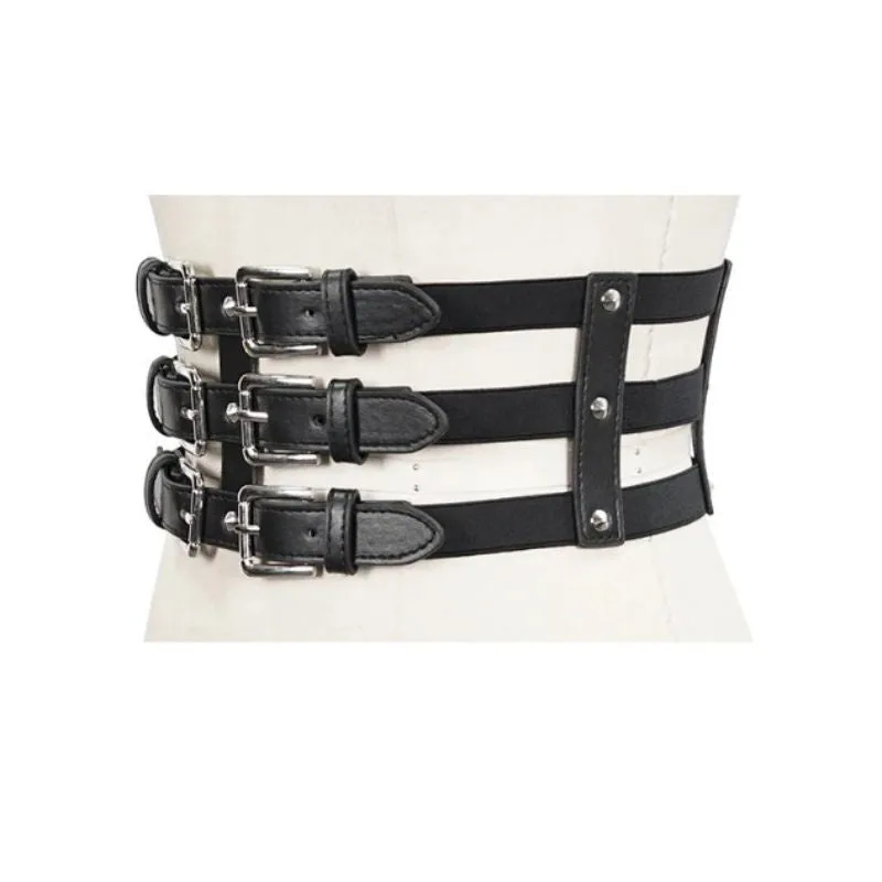 View 5 — Women’s gothic steampunk waist cincher — Belt