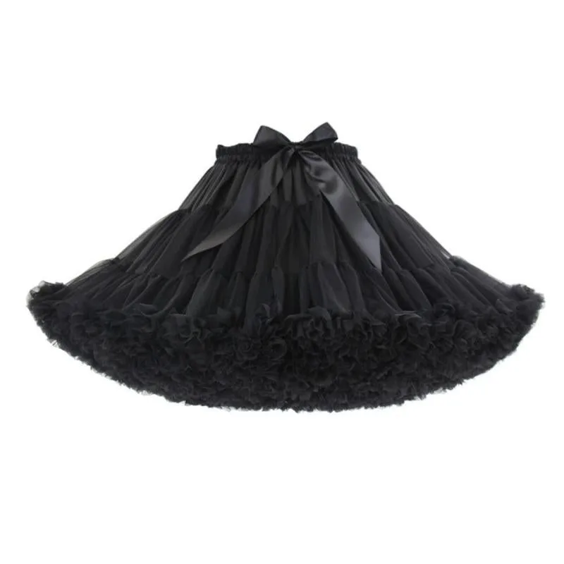 Steampunk petticoat short black