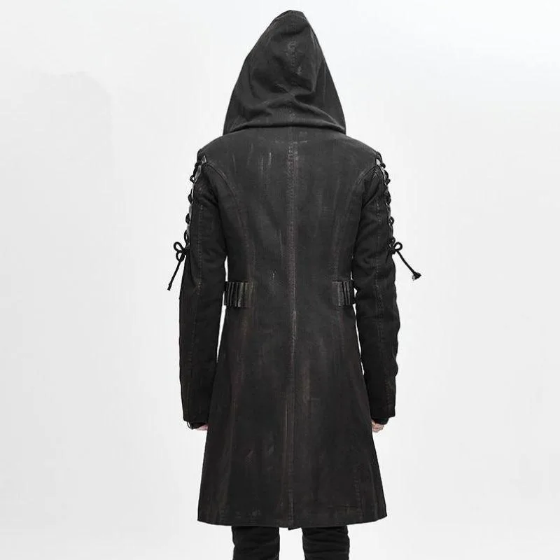 View 3 — Steampunk jacket — Trench Coat hood