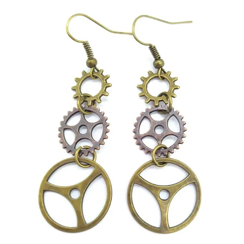 View 18 — Steampunk earrings — drop