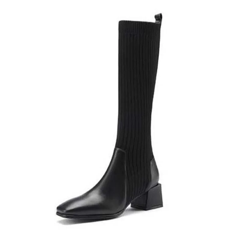 Steampunk boots — socks black