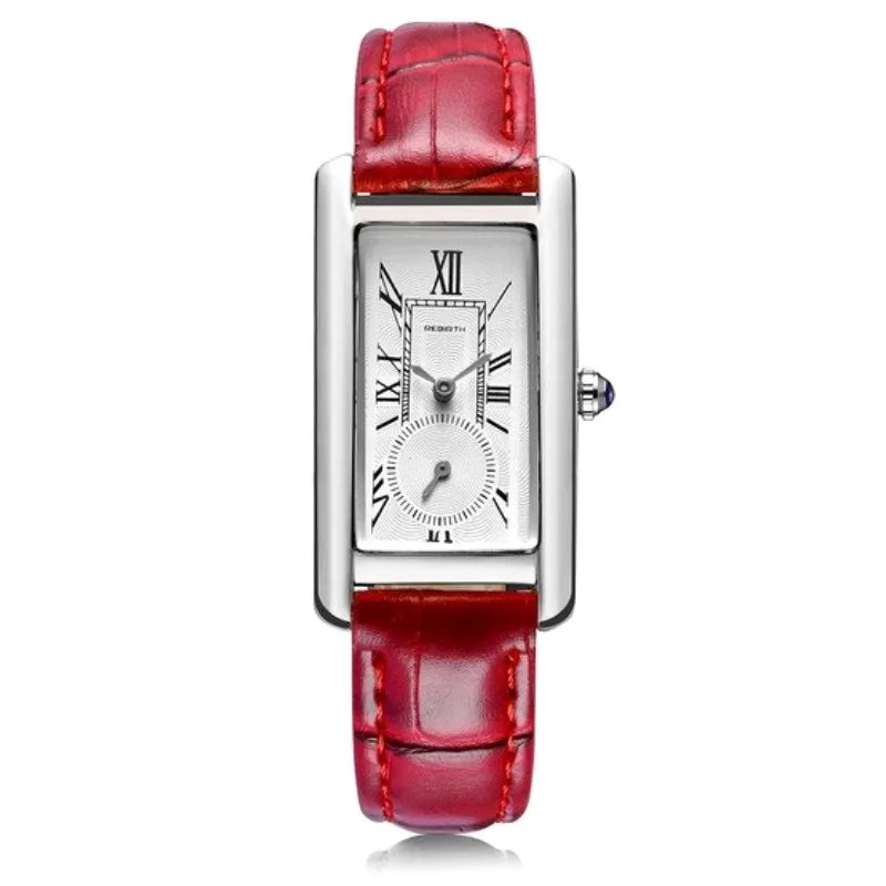 View 9 — Women’s vintage-style steampunk watch — rectangular