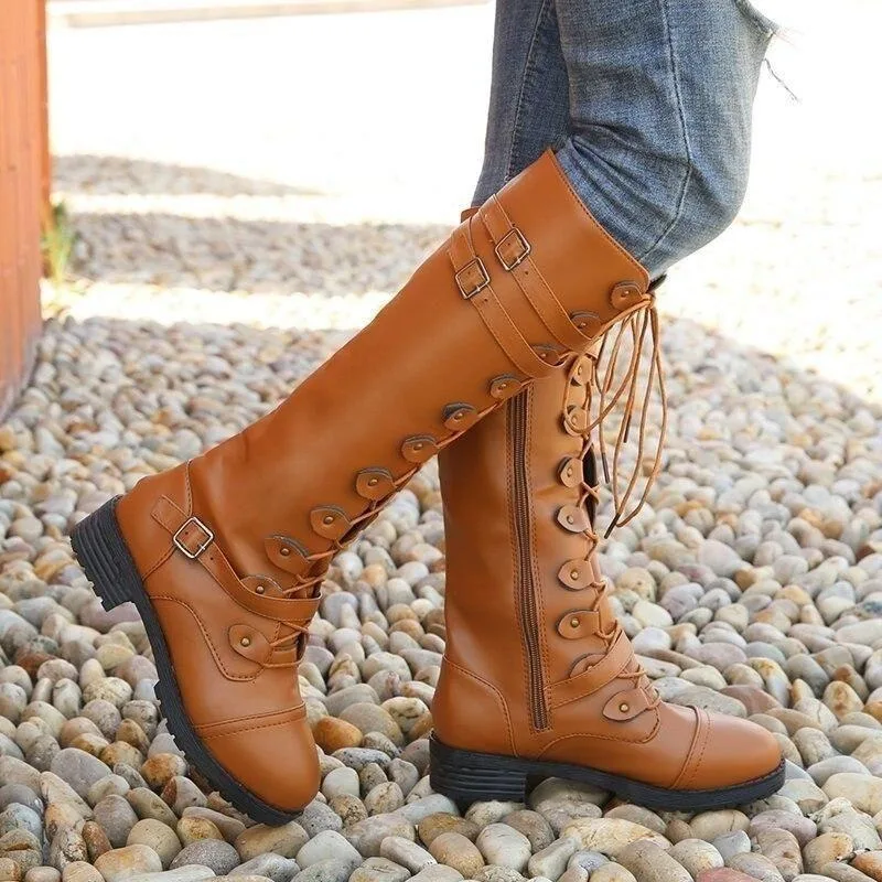 View 2 — Steampunk boots — brown PU