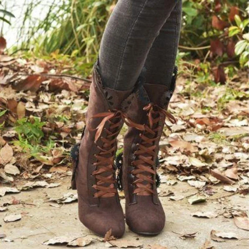 View 3 — Victorian steampunk ankle boots