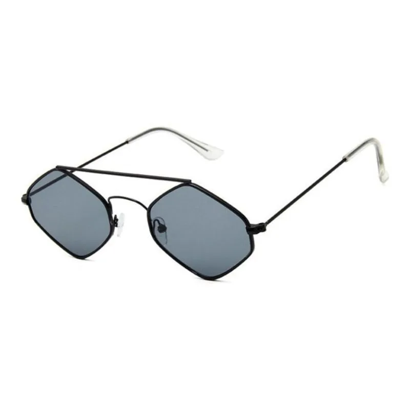 Women’s steampunk sunglasses — hexagonal