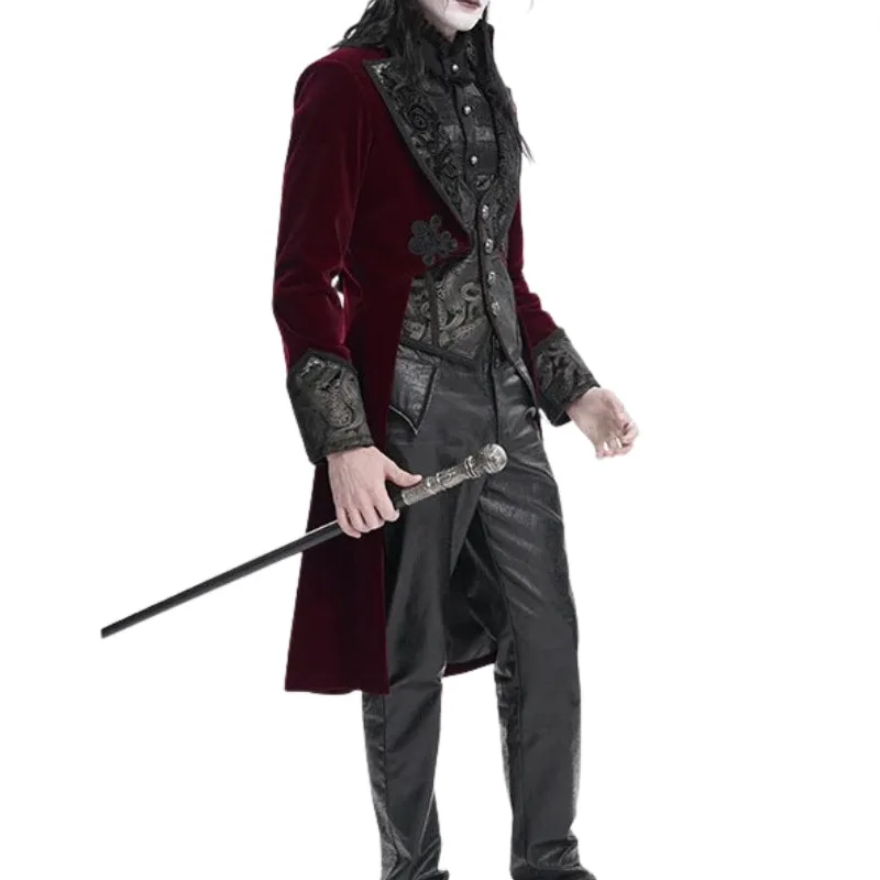 View 3 — Men’s steampunk frock coat — Coat