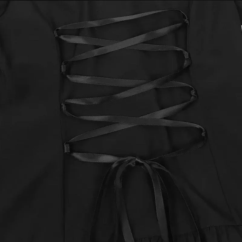 View 8 — Steampunk shirt — cravat Goth white
