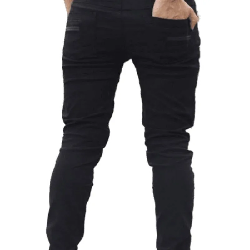View 3 — Men’s steampunk trousers — zipped punk