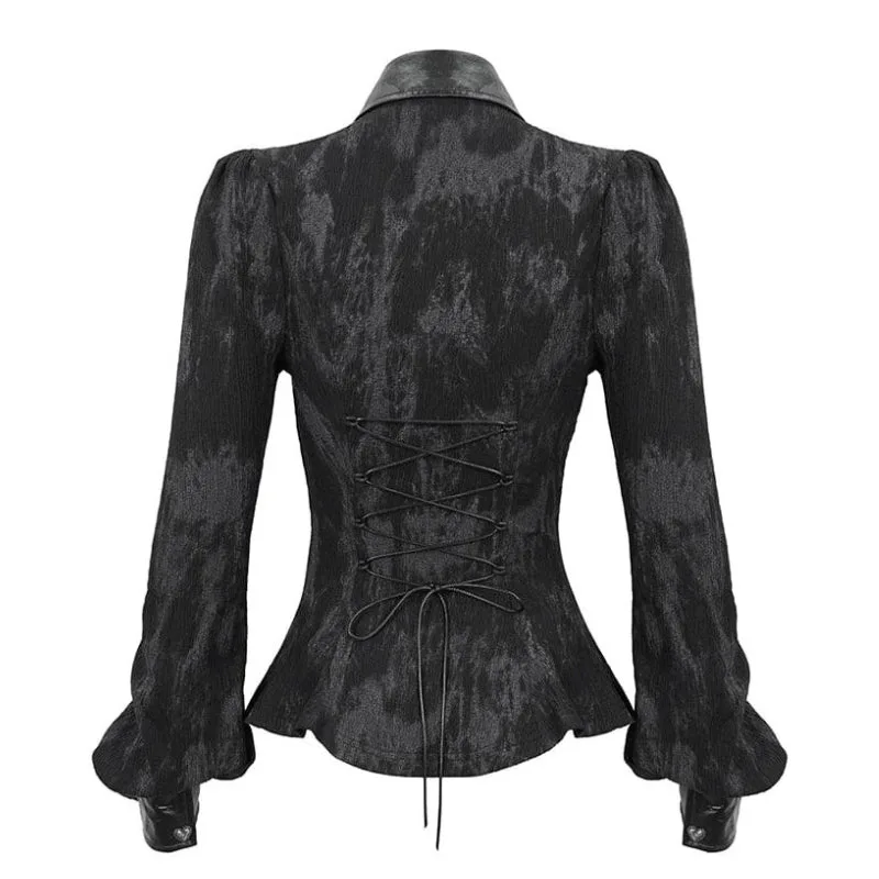 View 3 — Steampunk shirt — collar open