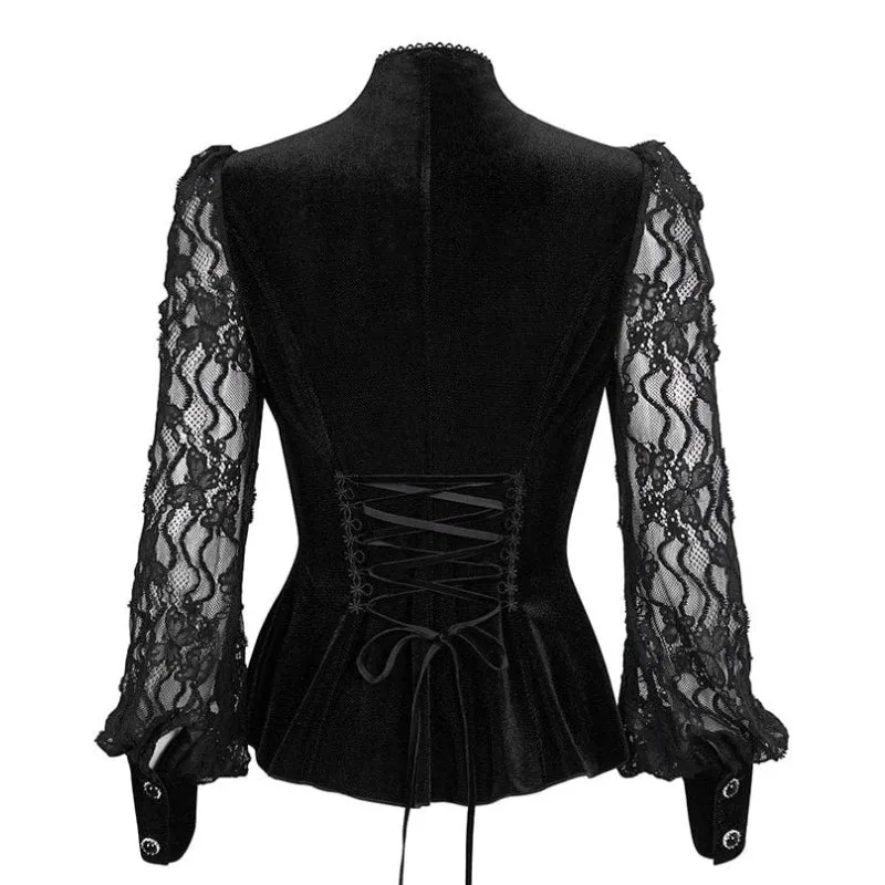 View 6 — Women’s gothic steampunk blouse — Ref. 6632163180629