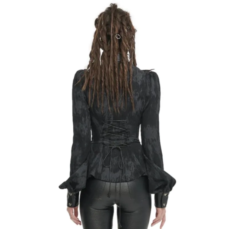 View 5 — Steampunk shirt — collar open