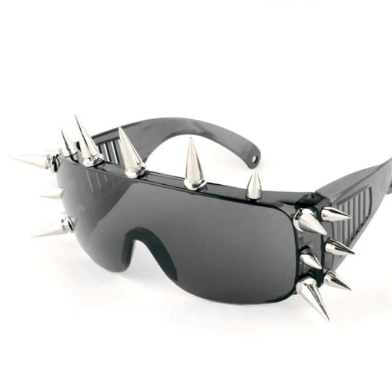 Gothic steampunk sunglasses — rectangular