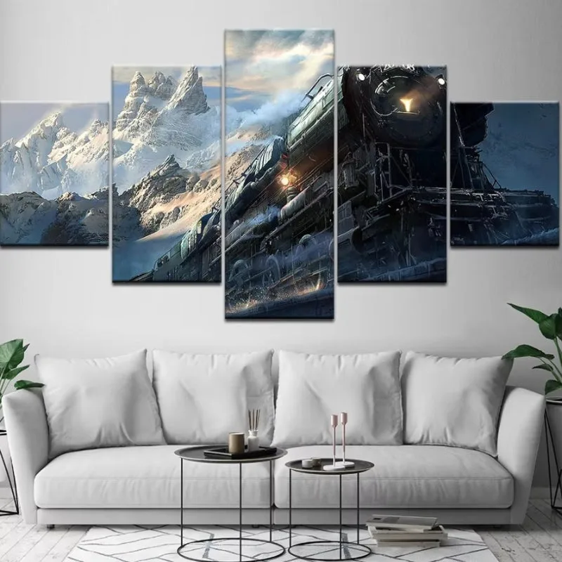 View 4 — Steampunk wall art — train steam