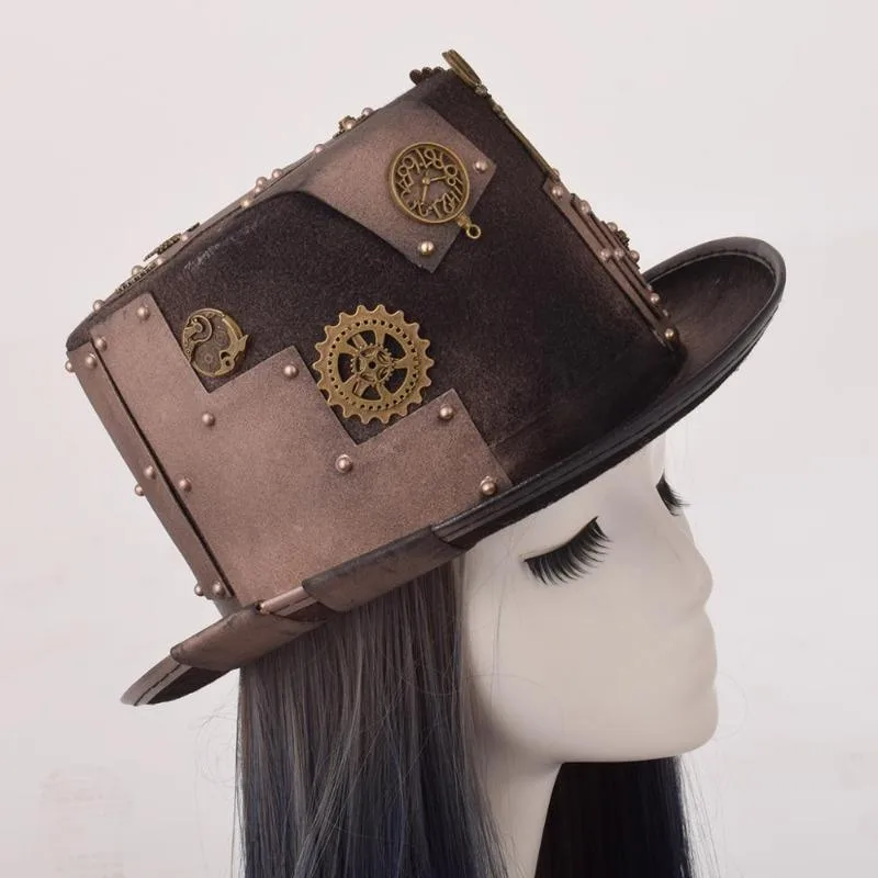 View 2 — Steampunk hat — brown