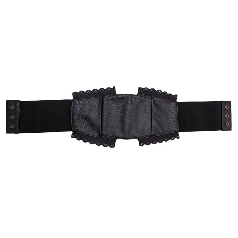 View 8 — Steampunk waist cincher — Belt PU faux leather