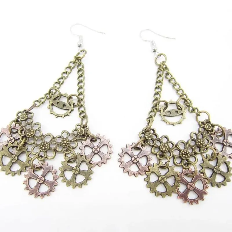 View 32 — Steampunk earrings — drop