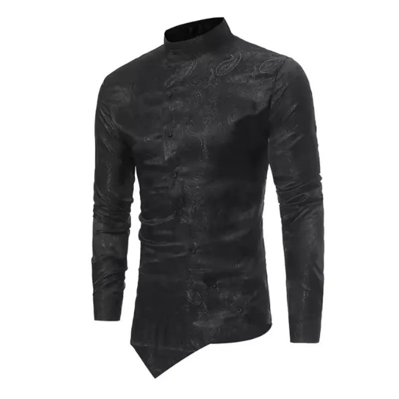 Men’s asymmetric steampunk shirt