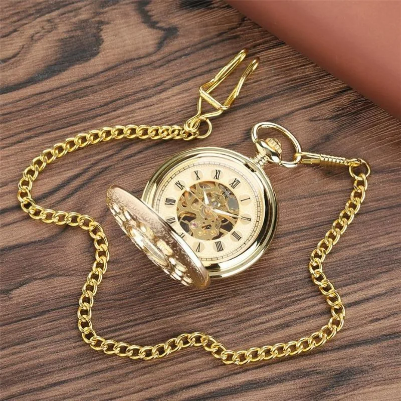 View 4 — Antique-style steampunk watch — pocket plated gold colour