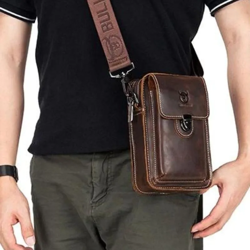 View 5 — Steampunk pouch leather  shoulder strap