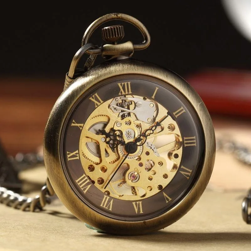 View 3 — Steampunk watch — pocket Bronze