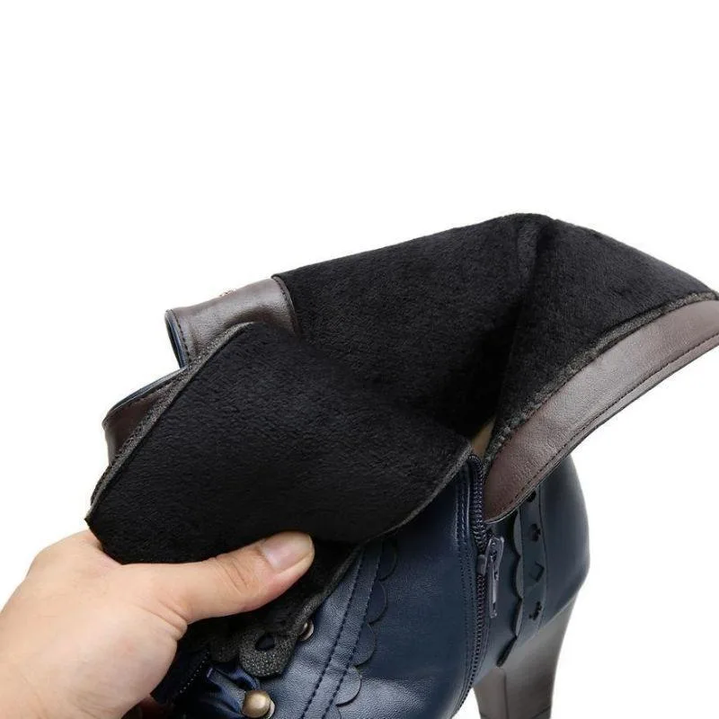 View 11 — Victorian steampunk ankle boots — lacing