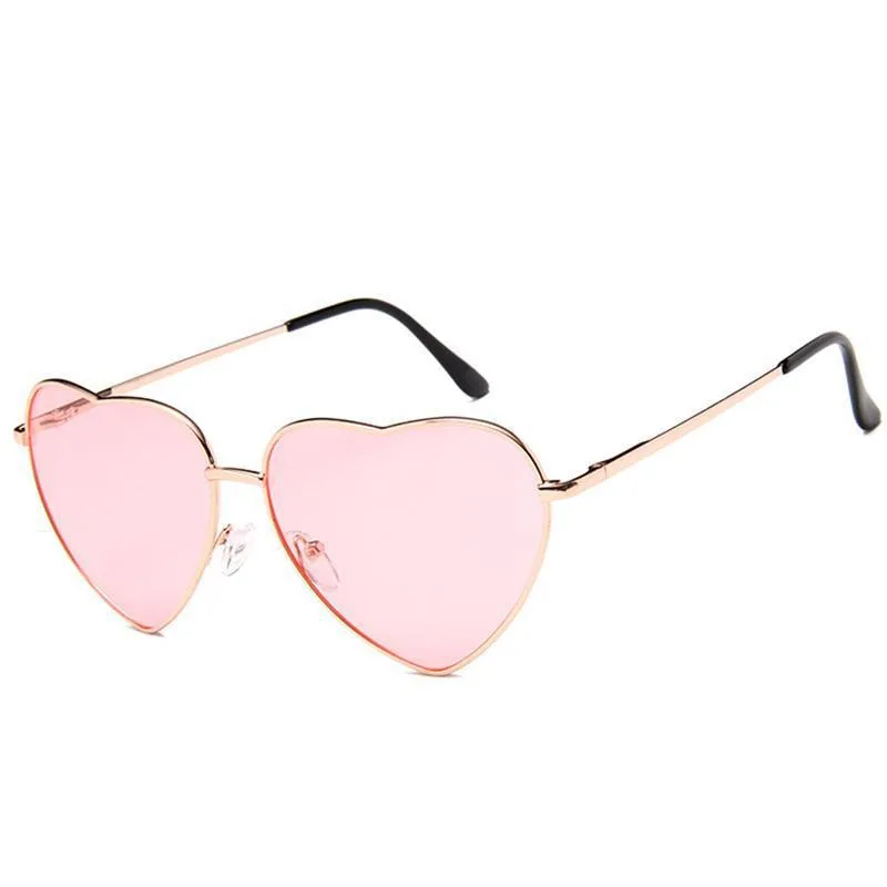 Steampunk sunglasses — heart pink