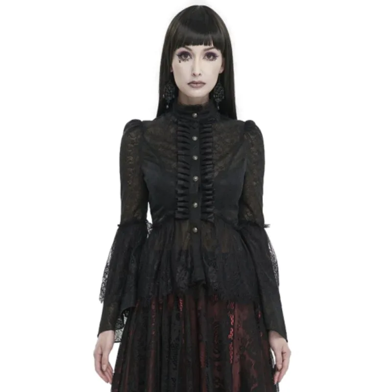 View 2 — Women’s gothic steampunk shirt — cravat