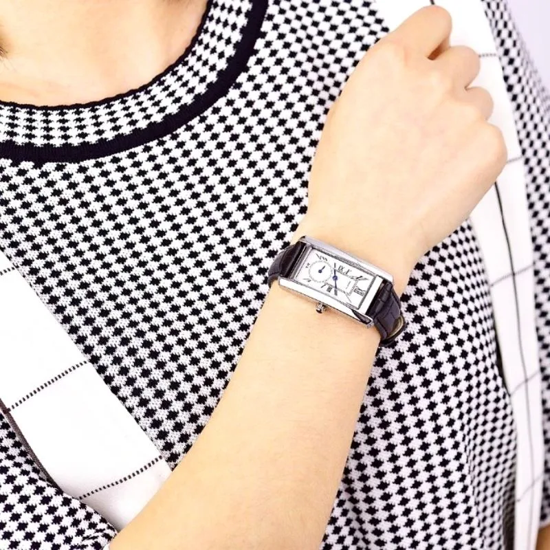 View 5 — Women’s vintage-style steampunk watch — rectangular