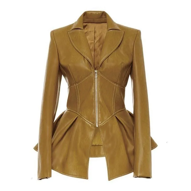 View 3 — Victorian steampunk jacket — faux leather