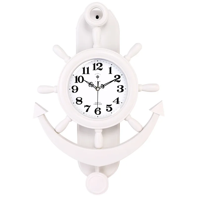 View 15 — Steampunk clock — ship wheel