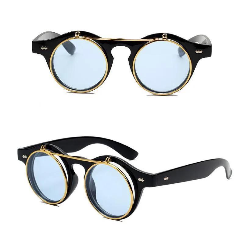 View 3 — Steampunk sunglasses — Flip-up