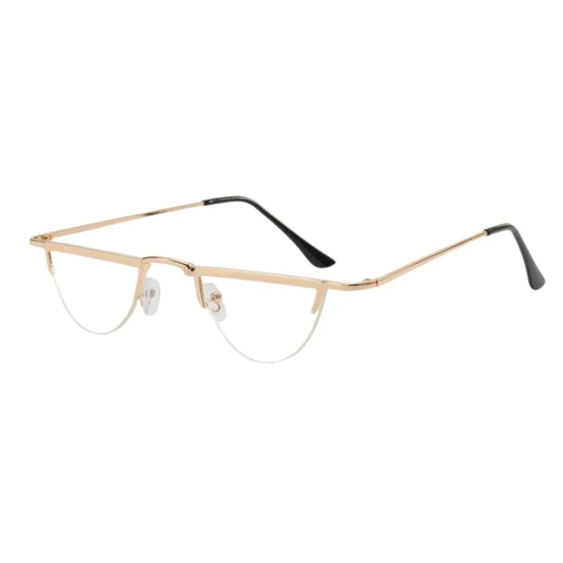 View 7 — Vintage-style steampunk sunglasses — half moon