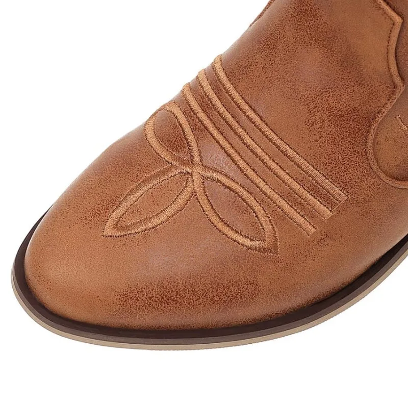 View 4 — Women’s steampunk ankle boots — Western