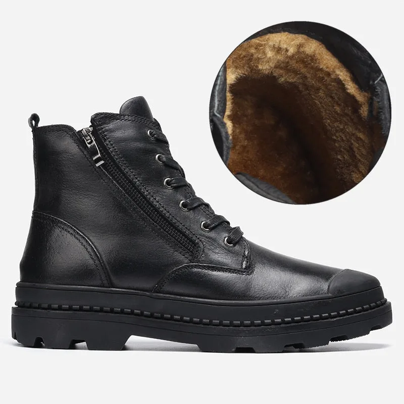 Men’s vintage-style steampunk ankle boots — leather Men’s vintage-style steampunk ankle boots — leather