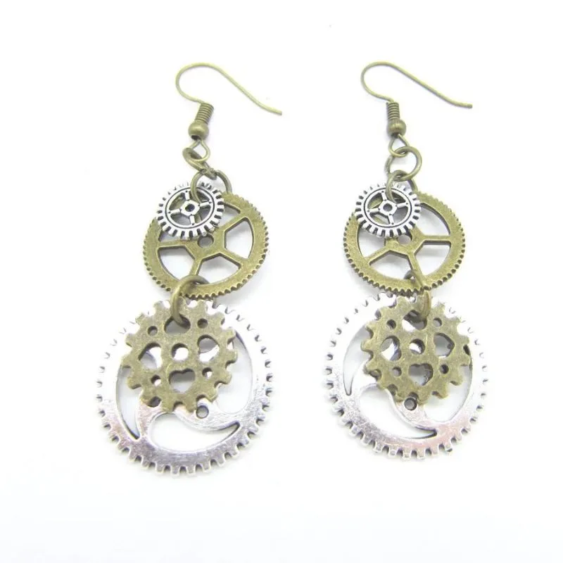 View 39 — Steampunk earrings — drop