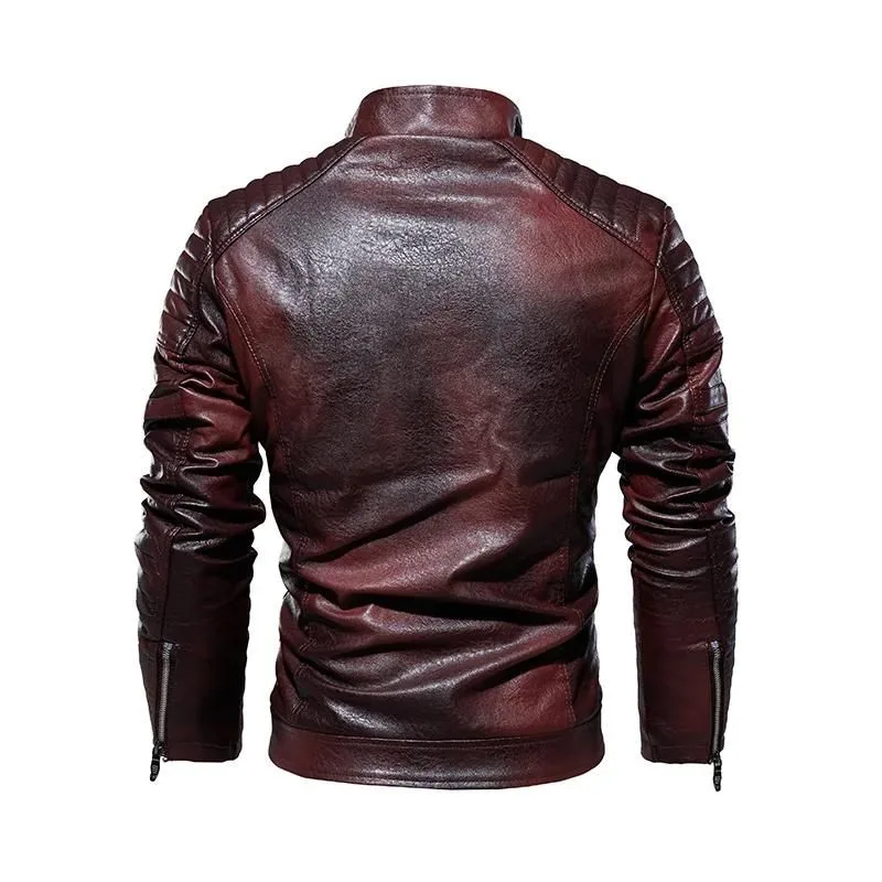 View 4 — Steampunk jacket — biker PU faux leather