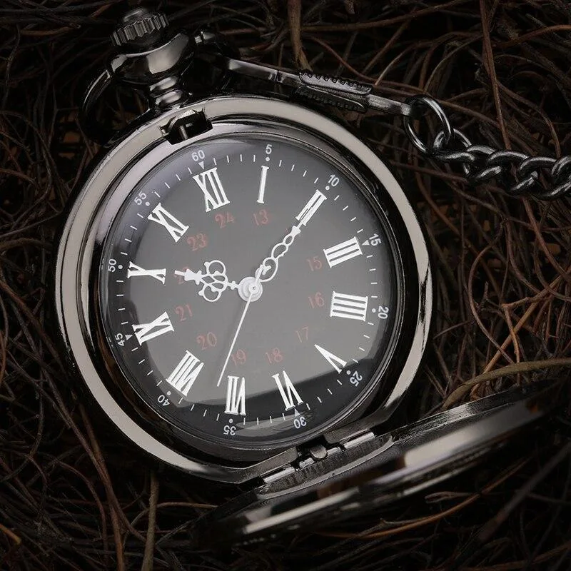 View 3 — Steampunk pocket watch — black