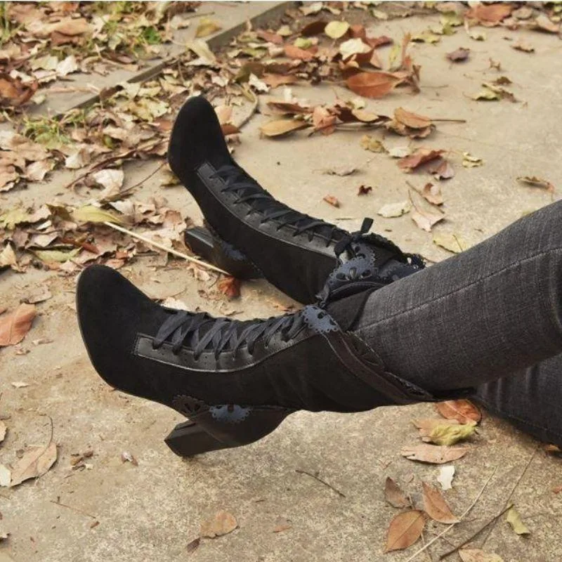 View 7 — Victorian steampunk ankle boots