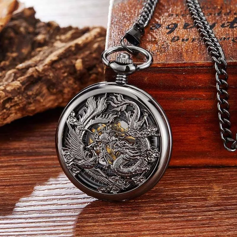 View 4 — Steampunk pocket watch — Dragon