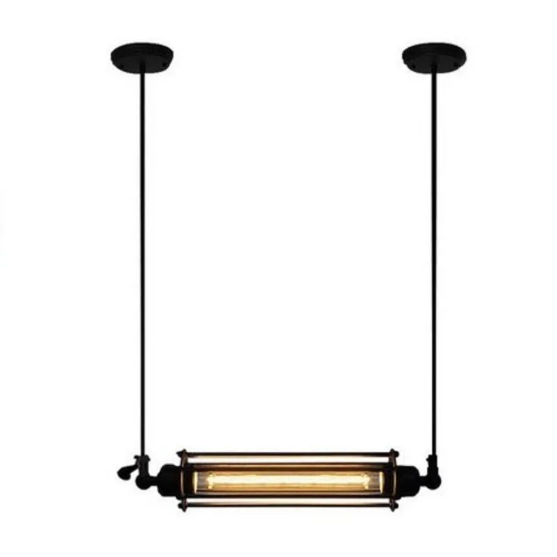 Industrial steampunk lamp — tube