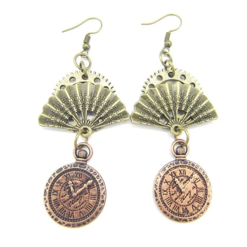View 35 — Steampunk earrings — drop