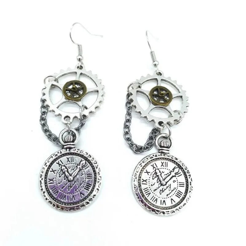 View 23 — Steampunk earrings — drop