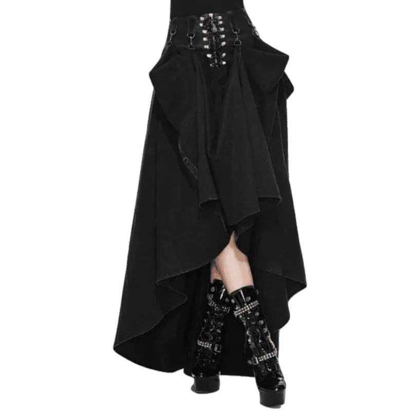 Gothic steampunk skirt — long punk