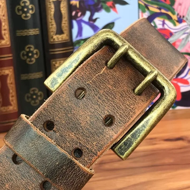View 7 — Steampunk belt — brown leather aged