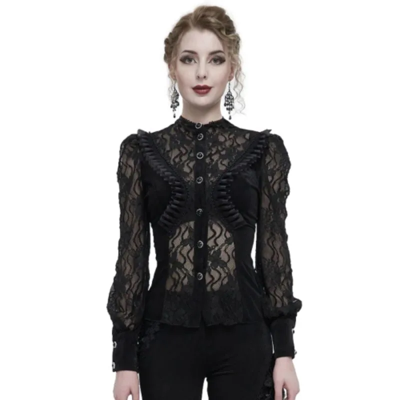 View 8 — Women’s gothic steampunk blouse — Ref. 6632163180629