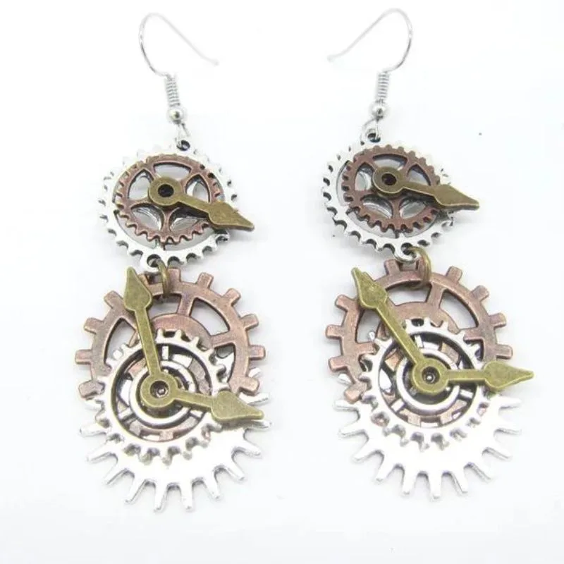 View 34 — Steampunk earrings — drop